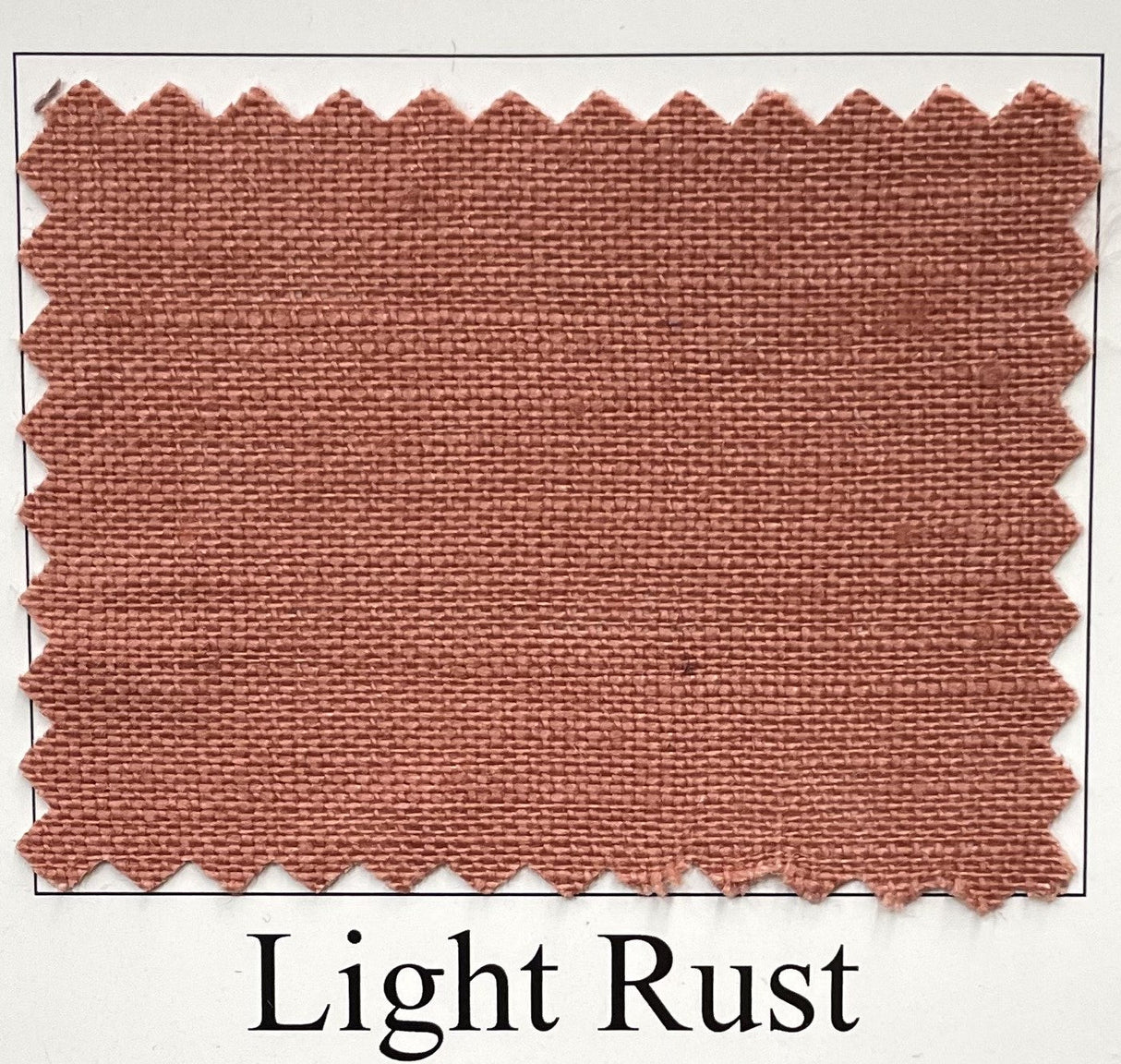 Pure Linen Fabric Light Rust