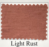 Pure Linen Fabric Light Rust