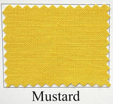 1 Yard Mustard Pure Linen Fabric 5.5 oz, Softened Midweight 54 Inch Solid Weave
