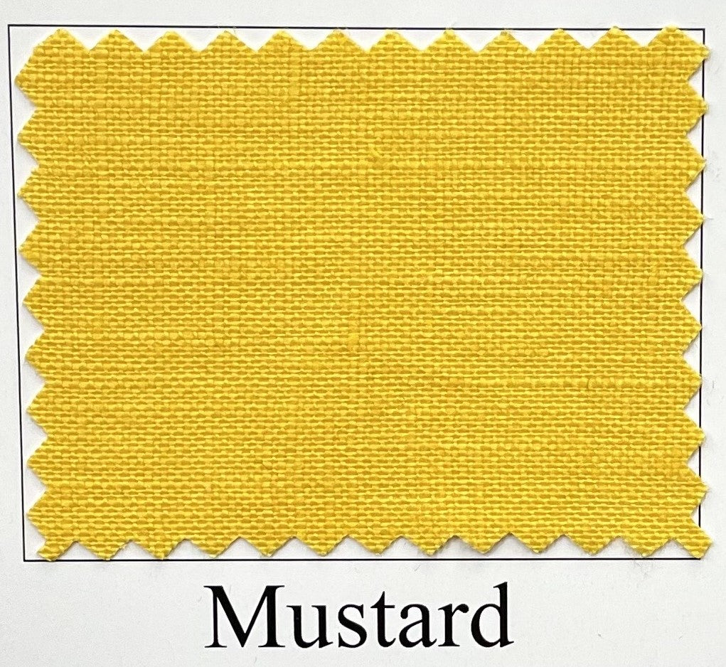 Pure Linen Mustard Fabric 5.5 oz