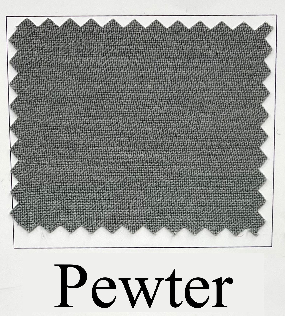 Pure Linen Fabric Pewter