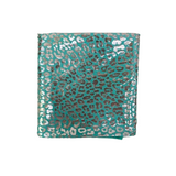 Sahara Leopard Foil Print Nylon Spandex Fabric - Gold/Silver Leopard Print, 58" Width (1 Yard)