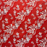 Diagonal Hibiscus Plumeria Sea Turtle Swirl Design Peachskin Fabric - Multi Color Tropical Print, 45" Width (1 Yard)