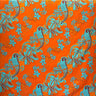 Peachskin Fabric Diagonal Hibiscus Plumeria Sea Turtle Swirl