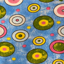Sphere Circle Print Poly Cotton Fabric - Yellow Circle Print, 59" Width (1 Yard)