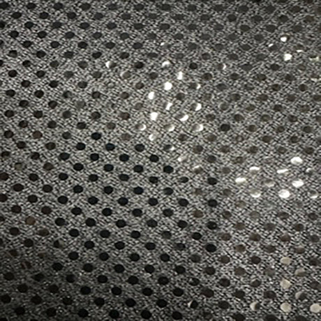 Sequin Mesh Fabric Black 60" Width