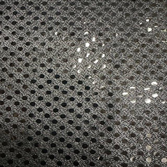 Sequin Mesh Fabric Black 60" Width