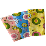 Sphere Circle Print Poly Cotton Fabric - Yellow Circle Print, 59" Width (1 Yard)