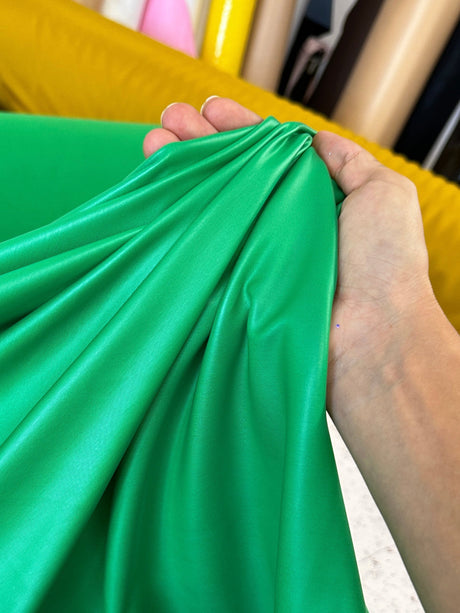 Kelly Green 4 Way Stretch Faux Leather