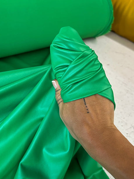 Kelly Green 4 Way Stretch Faux Leather