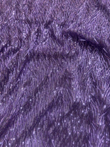 Fringe Sequin on Mesh Lavender