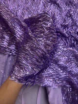Fringe Sequin on Mesh Lavender