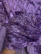 Fringe Sequin on Mesh Lavender