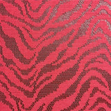 Polyester Lace Zebra Print Mechanical Stretch Fabric