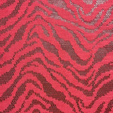 Polyester Lace Zebra Print Mechanical Stretch Fabric