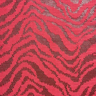 Polyester Lace Zebra Print Mechanical Stretch Fabric
