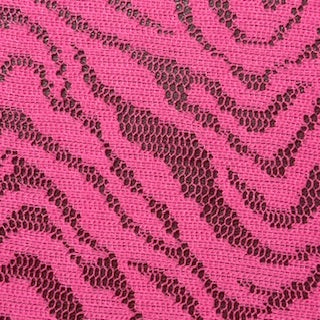 Polyester Lace Zebra Print Mechanical Stretch Fabric