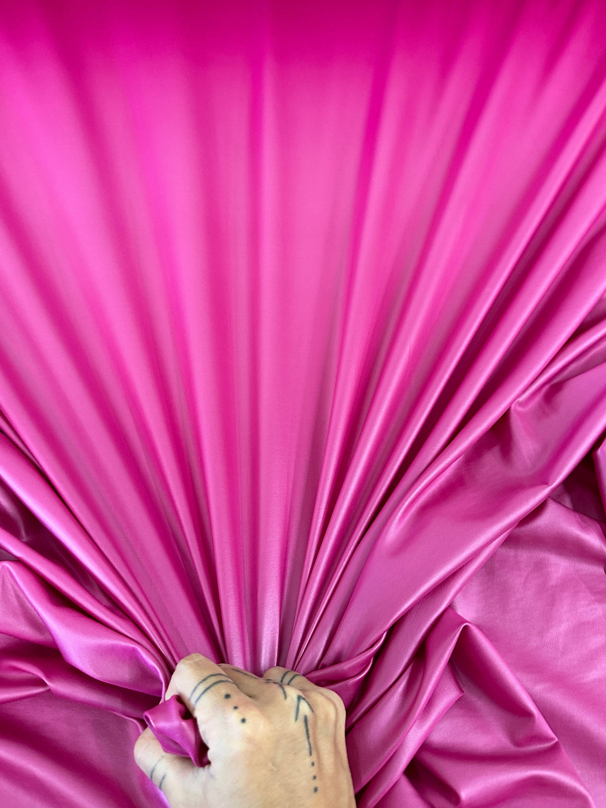 Hot Pink 4 Way Stretch Faux Leather