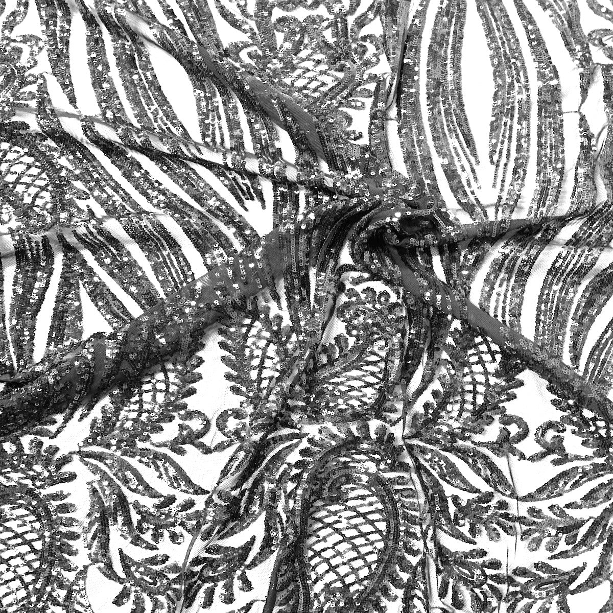 Stretch Sequins Lace Fabric