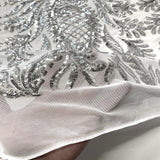 Stretch Sequins Lace Fabric