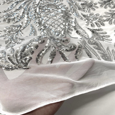 Stretch Sequins Lace Fabric