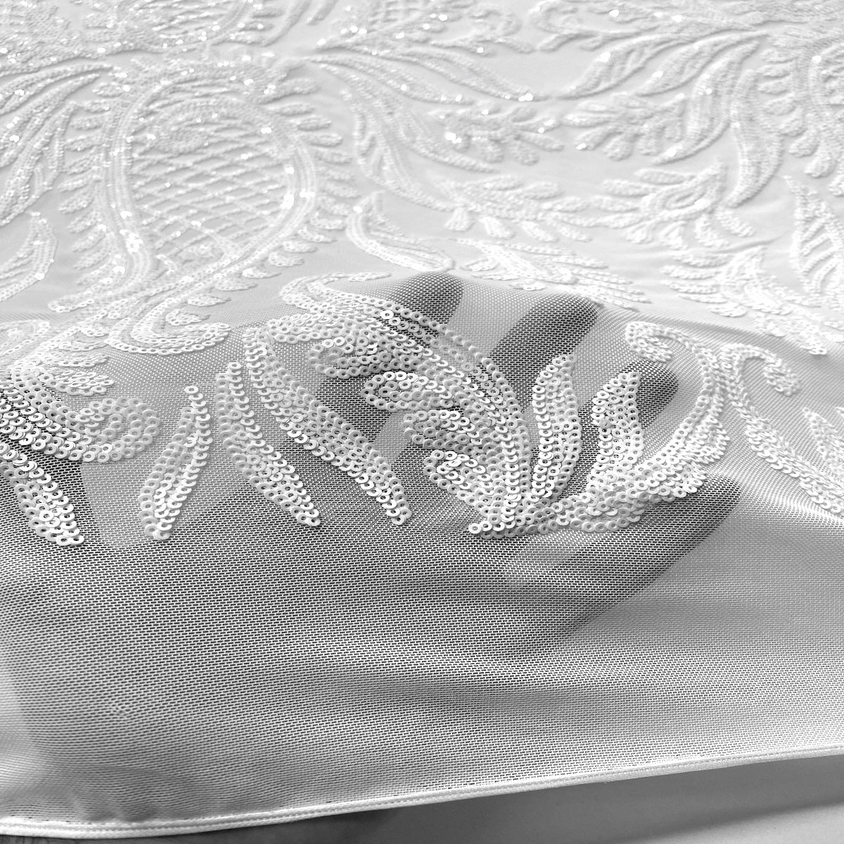 Stretch Sequins Lace Fabric