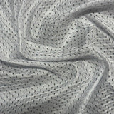 Polyester Football Mesh Fabric White 60"