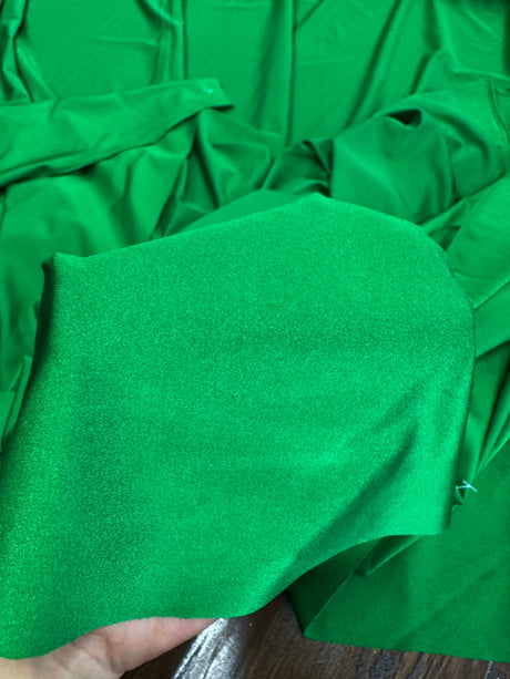 Shiny Yoga Spandex Kelly Green