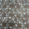 Organza Flower Embroidery Fabric 52" Blue