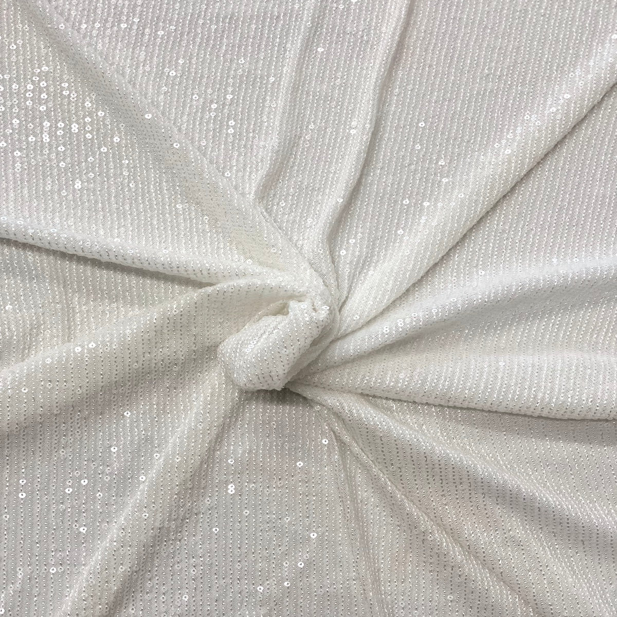 Stretch Sequins Fabric Mille Stripe