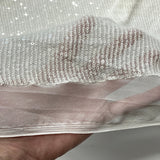 Stretch Sequins Fabric Mille Stripe