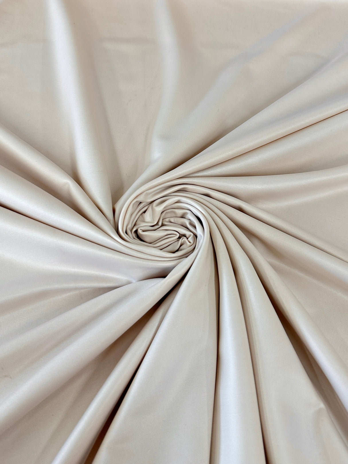 Beige 4-Way Stretch Faux Leather
