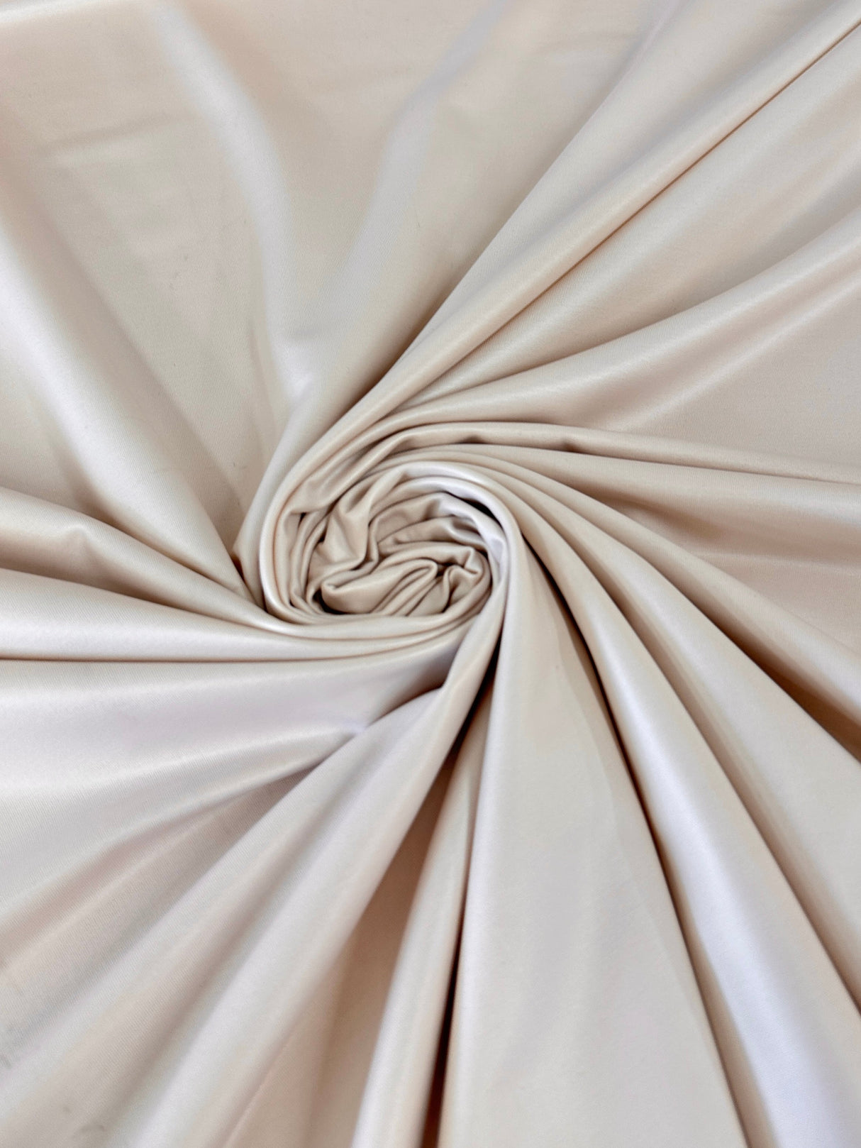 Beige 4-Way Stretch Faux Leather