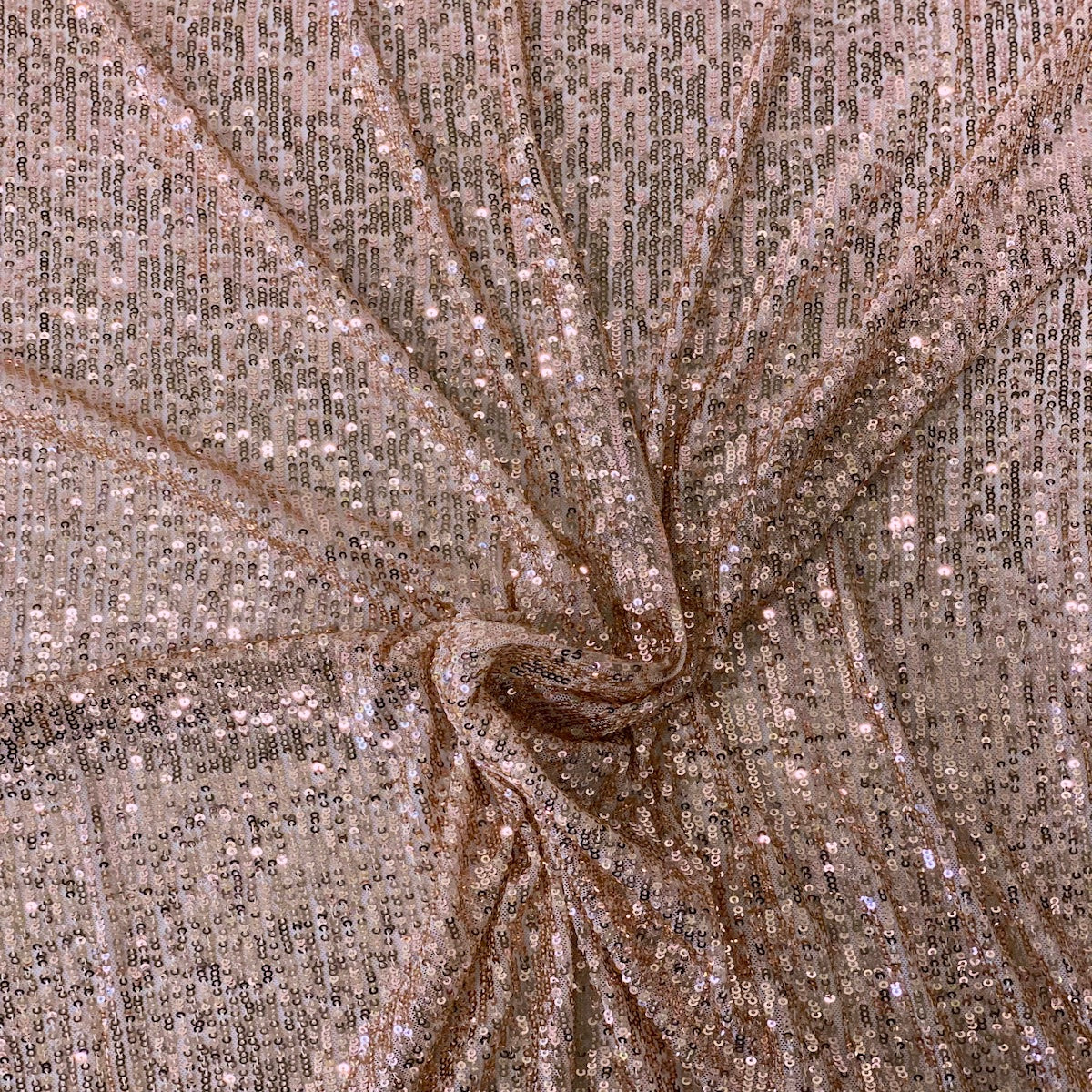 Stretch Sequins Fabric Mille Stripe