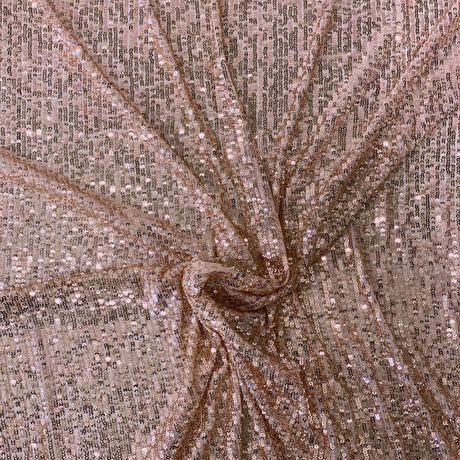 Stretch Sequins Fabric Mille Stripe