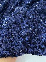 Sequin Velvet Navy Blue