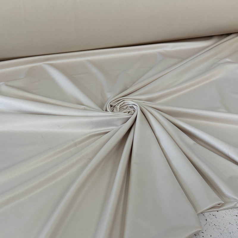 Beige 4-Way Stretch Faux Leather