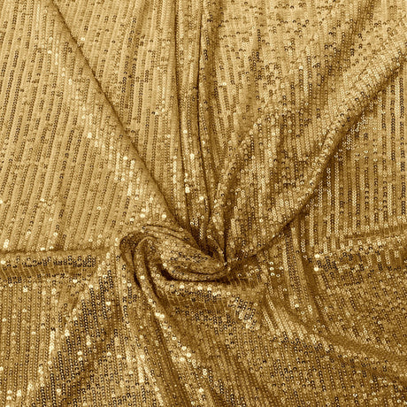 Mille Stripe Nylon Spandex Mesh Sequins Fabric - Multi Color Mille Stripe, 60" Width (1 Yard)