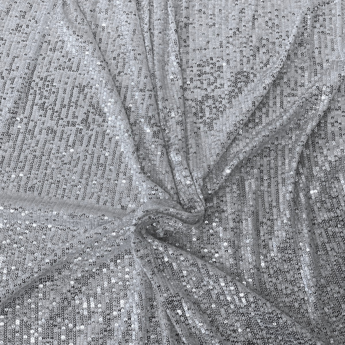 Stretch Sequins Fabric Mille Stripe