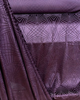 Burnout Velvet Poly-Spandex Fabric - Plum Diamond Design, 58"/60" Wide