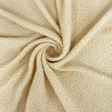 Terry Knit Faux Wool Boucle Fabric - Beige, 60" Width (1 Yard)