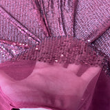 Stretch Sequins Fabric Mille Stripe