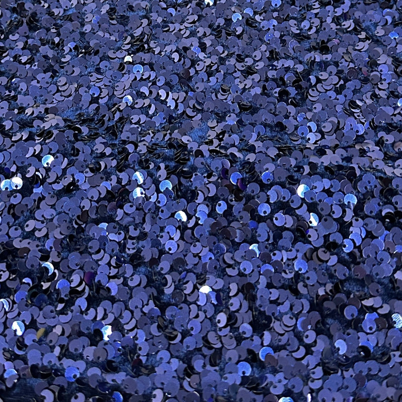 Sequin Velvet Navy Blue