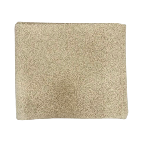 Terry Knit Faux Wool Boucle Fabric - Beige, 60" Width (1 Yard)