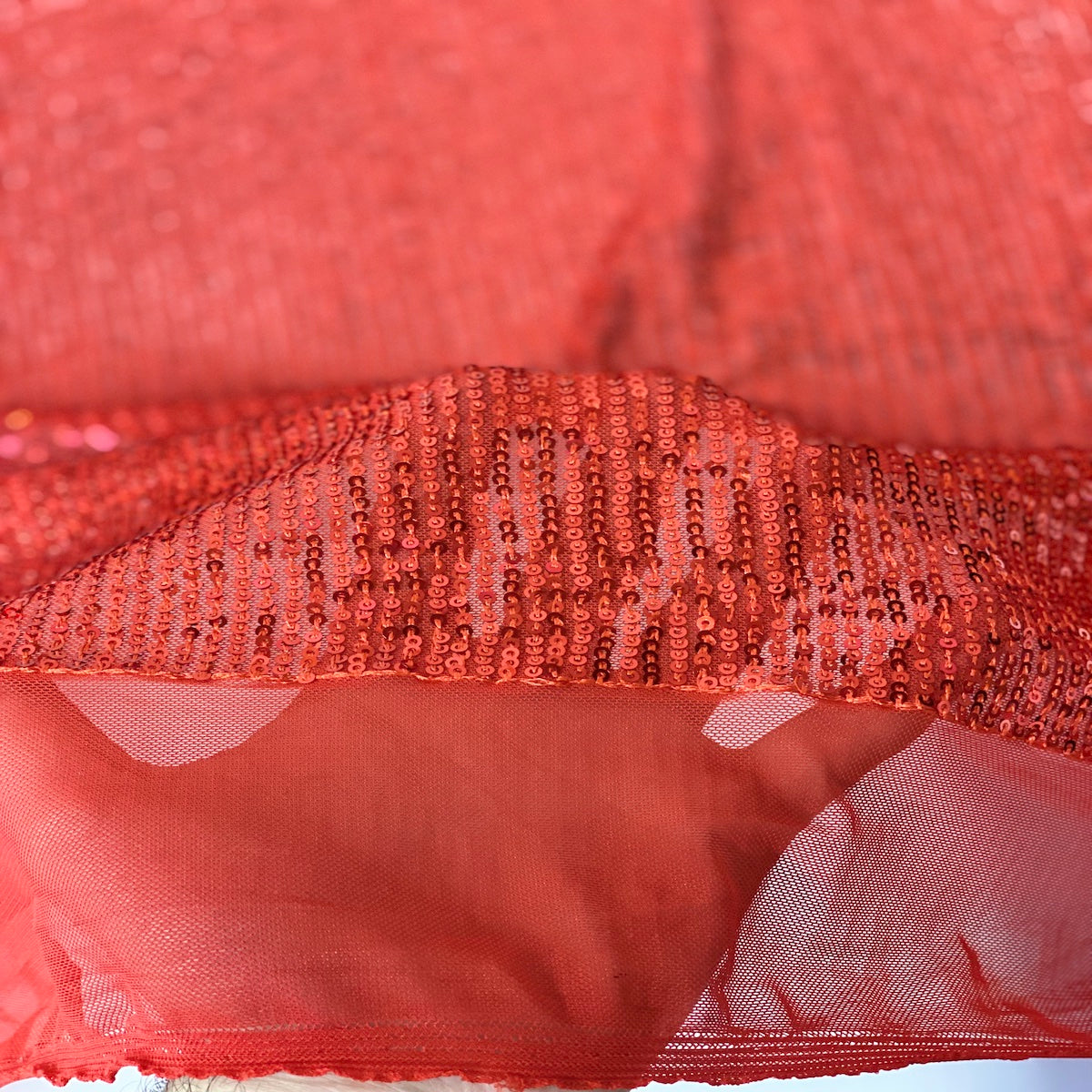 Stretch Sequins Fabric Mille Stripe