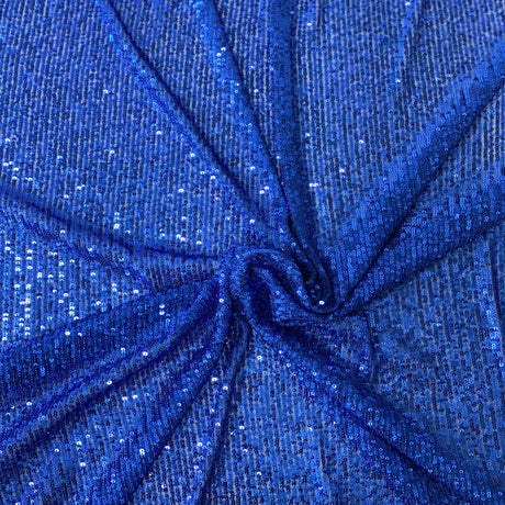 Stretch Sequins Fabric Mille Stripe