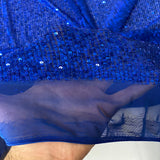 Stretch Sequins Fabric Mille Stripe