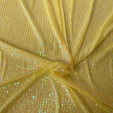 Stretch Sequins Fabric Mille Stripe