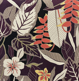 Tropical Garden Cotton Fabric - Tropical Floral Print, 56"-58" Width (1 Yard)