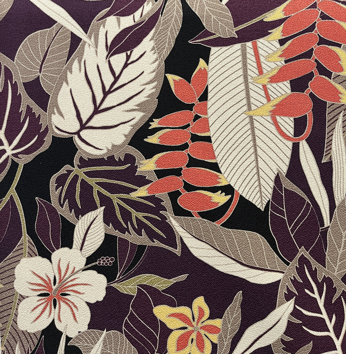 Cotton Upholstery Fabric Tropical Garden Print